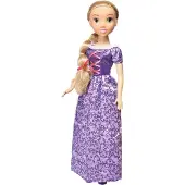 Dimian Prinsessenpop in paarse jurk - 80 cm