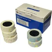 G&G Etikettenrolle 5er Set mit verschiedenen Muster 15x15mm