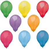 Papstar 80 Luftballons Ø 25 cm farbig sortiert