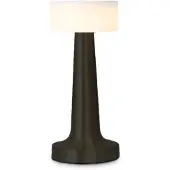 Luxus Europe - Tischlampe Touch Isabel Schwarz - Kabellose LED-Tischlampe für den Innenbereich – USB-C wiederaufladbar