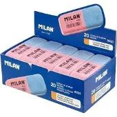 Milan Radiergummi für Tinte und Bleistift (20 Stück)