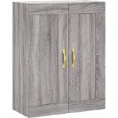 vidaXL Highboard Grau Sonoma 69,5x34x180 cm Holzwerkstoff