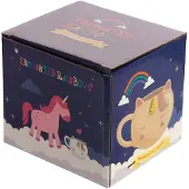 Nobrand Regenbogen-Einhorn-förmige Keramiktasse