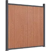 vidaXL Zaunelement Braun 1564x186 cm WPC