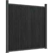 vidaXL Zaunelement Grau 1564x186 cm WPC