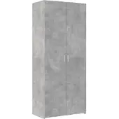 vidaXL Highboard Betongrau 80x42,5x185 cm Holzwerkstoff