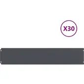 vidaXL Rasenkanten 30 Stk. Anthrazit 20x103 cm Kaltgewalzter Stahl