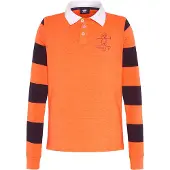 Polo Sylt Poloshirt in Orange/ Pflaume | Gr.: 158/164