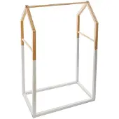 Wellhome - Garderobe aus Naturholz 60 x 37 x 99 cm