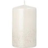 Papstar Stumpenkerze Safe Candle, bis zu 36 h, selbstlöschend, Ø 60 x H 100 mm, Paraffin, perlmuttweiß, 6 Stück