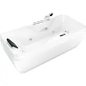 AcquaVapore Whirlpool Pool Badewanne Wanne W49-PL 170x80cm mit Farblichtherapie
