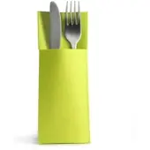 Ornamensa Airlaid 50 Besteckservietten Bestecktaschen kiwi 32x40cm, Stoffähnlich, hochwertige Einwegserviette