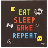 Papstar Servietten, 3-lagig 1/4-Falz 33 cm x 33 cm "Gamer" 200 Stück