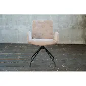 KAWOLA Stuhl NEW CHARME Drehstuhl Esszimmersessel Cord taupe