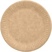 Papstar Teller, Pappe "pure" rund Ø 15 cm braun, 25 x 20 Stück 500 Stück