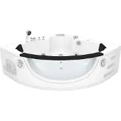 AcquaVapore Whirlpool Pool Badewanne Wanne W06R-TH-SC 152x152cm