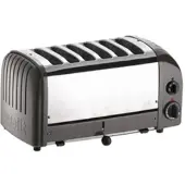 Gastronoble Dualit Toaster 60156 - grau - 6 Schlitze - Ausziehbare Krümelschale