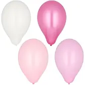 Papstar Luftballons Ø 25 cm farbig sortiert "Pink-Mix" 80 Stück