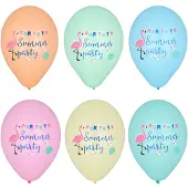 Papstar Luftballons Ø 29 cm farbig sortiert "Summerparty" 72 Stück