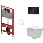 SAT TECE Wand-WC Set für Vorwandmontage + Brevis WC SIKOTS3W4