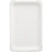Starpak Teller, Pappe eckig 13 cm x 20 cm weiß 500 Stück