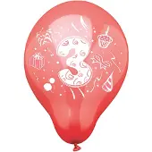 Papstar 72 Zahlenluftballons Ø 25 cm farbig sortiert 3