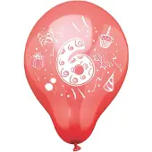 Papstar 72 Zahlenluftballons Ø 25 cm farbig sortiert 72