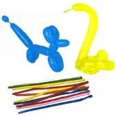 Papstar 500 Modellierballons 140 cm farbig sortiert Maxi