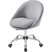 Songmics Homeoffice Stuhl, Drehstuhl, Schreibtischstuhl, grau