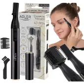 Adler AD 2934B, Schwarz, Aluminium, Zylinder, 1,5 mm, 3,5 mm, Gesicht