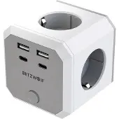 BlitzWolf Bw-ec2 8-in-1-power-cube 4xac/2 X Usb-a/2 X Usb-c