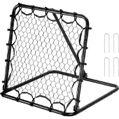 Vevor Fußball-Rebounder Rückprallnetz Kick-Back 34 x 34 Zoll tragbare Fußball-Trainingsgeschenke