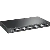 TP-LINK JetStream 48-Port Gigabit L2+-Managed Switch mit 4 10GE SFP+ Slots, Managed, L2+, Gigabit Ethernet (10/100/1000), Rack-Einbau, 1U