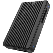 Raidsonic technology IB-CR601M-C31, M.2 NVMe/SATA SSD Gehäuse mit CFexpress Type-B Kartenleser, Host USB 3.2 Gen 2 Type-C+A 10 Gbit/s, SSD-Gehäuse, M.2, M.2, 10 Gbit/s, USB Anschluss, Schwarz