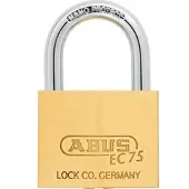 ABUS AV-Vorhangschloss 75/50 5 Schl., Messing massiv