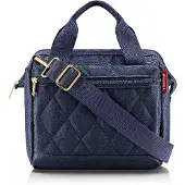 Reisenthel Umhängetasche Allrounder Cross Bag Rhombus Midnight Gold dunkelblau