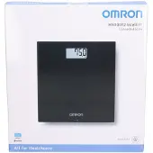Omron HN300T2 Intelli IT, Elektronische Personenwaage, 150 kg, 100 g, Schwarz, kg, lb, Rechteck