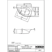 Hoesch Spectra Eckbadewanne 1710 x 1010 mm rechts mit angeformter Schürze weiß - 3661.010