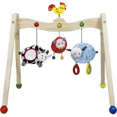Primi Passi Baby-Spielbogen aus Holz, Bauernhoftiere
