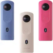 Ricoh THETA SC2, Mikro-USB, Pink, 24 MP, 25,4 / 2,3 mm (1 / 2.3"), 64, 3200, Auto, Wolkig, Tageslicht, Natürlich/Natur, Draußen, Schatten, Unterwasser
