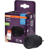 Osram SMART+ ZIGBEE EU-Steckdose in Schwarz, intelligente Steckdose mit Energieverbrauchskontrolle und ZigBee-Technologie zur Einbindung von elektrischen Geräten ins Smart-Home-System