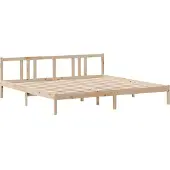 vidaXL Bettgestell mit Kopfteil ohne Matratze 200x200 cm