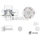 SWAG Radlagersatz Vorne für OPEL Astra K Sports Tourer (B16) Schrägkugellager 88mm 33 10 8074