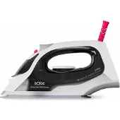 Solac PV2400, Dampfbügeleisen, Keramik-Bügelsohle, 1,8 m, 120 g/min, Schwarz, Weiß, 30 g/min