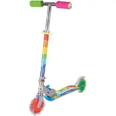One for Fun Rainbow Scooter mit leuchtenden Rädern - bunter Kinderroller