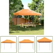 The Living Store Partyzelt Faltbar Pop-Up Orange 440x292x315 cm