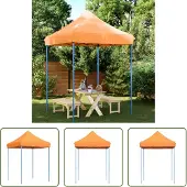 The Living Store Partyzelt Faltbar Pop-Up Orange 200x200x306 cm