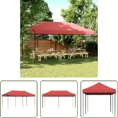 The Living Store Partyzelt Faltbar Pop-Up Burgunderrot 580x292x315 cm