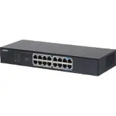 Dahua Technology S3016-16GT, Unmanaged, L2, Gigabit Ethernet (10/100/1000), Rack-Einbau, Desktop-/Wandmontage