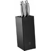 Rösle Messerblock "Basic Line" 6 Stk. aus Bambusholz mit 5 Messern, ergonomische Griffe, Klingenspezialstahl